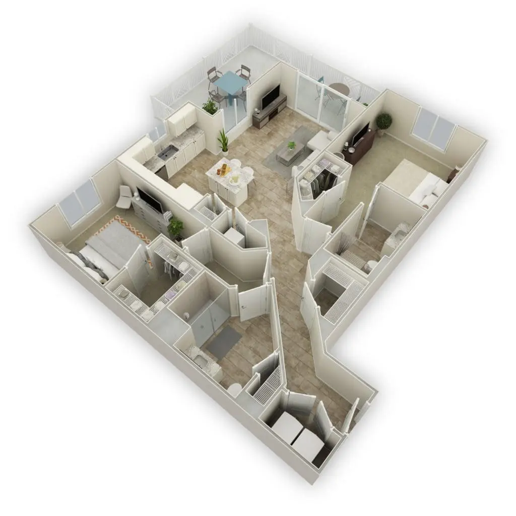 Apartments For Rent TGM Harbor Beach - Crimson