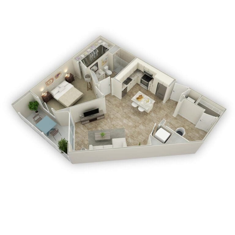 Apartments For Rent TGM Harbor Beach - Midnight with den ...