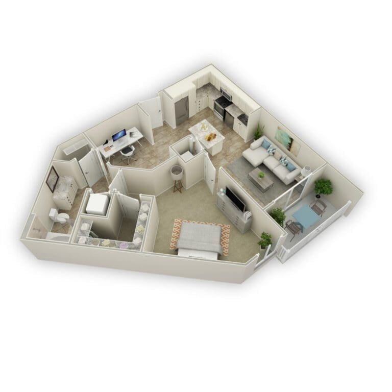 Apartments For Rent TGM Harbor Beach - Royal with den ...